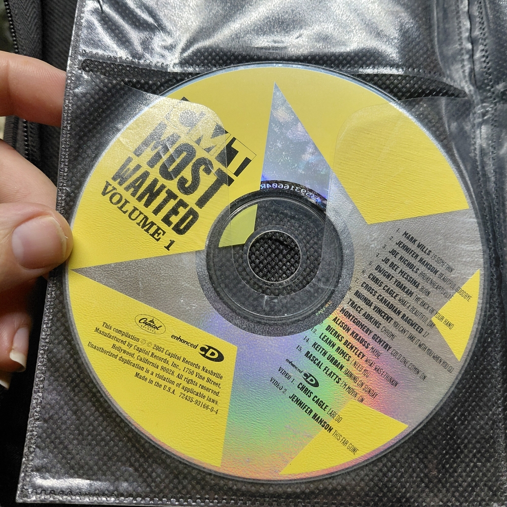 CMT Most Wanted Volume 1 enhanced audio CD compilation, released in 2003 by Capi